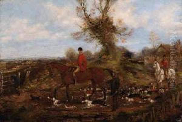 Beggining The Hunt Oil Painting by Henry Jnr Alken