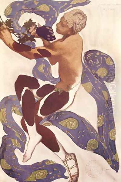 'L'Apres Midi d'un Faune', costume design for Nijinsky (1890-1950) from 'l'Art Decoratif de Leon Bakst' Oil Painting by Leon Samoilovitch Bakst