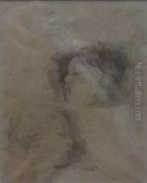 Study Of Two Sleeping Infants by Ethel, Dame Walker