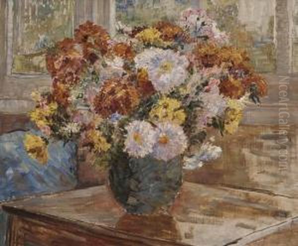 Still Life With Flowers In A Vase by Ethel, Dame Walker