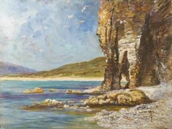 Cathedral Rocks, Achill Oil Painting by Francis S. Walker