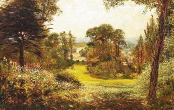 The Terrace Garden, Richmond,
London Oil Painting by Francis S. Walker