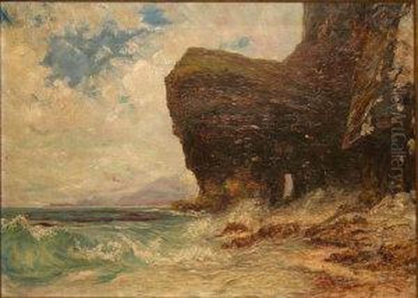 Meenawn Cliffs, Achill Oil Painting by Francis S. Walker