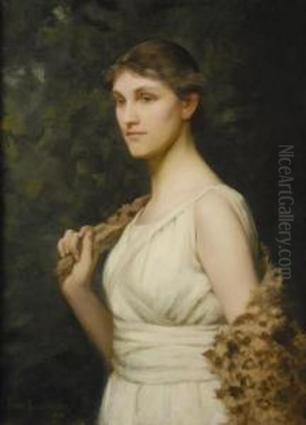 Ideal Woman Oil Painting by Henry Oliver Walker