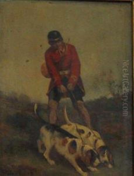 Piqueux Et Ses Deux Chiens Oil Painting by James Alexander Walker