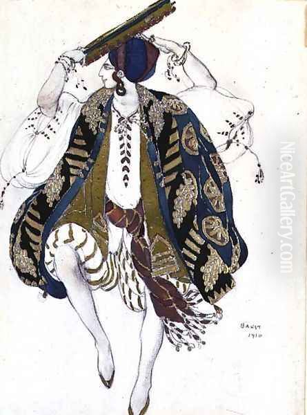 Costume design for Jewish Dancer, from Cleopatra, 1910 Oil Painting by Leon Samoilovitch Bakst