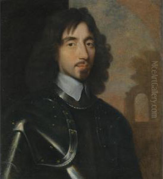 Portrait Of General Sir Thomas Fairfax (1612-1671) Oil Painting by Robert Walker