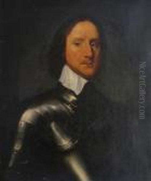 Portrait Of Oliver Cromwell Oil Painting by Robert Walker