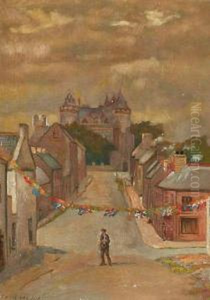 Killyleagh Castle And Orange Arch Oil Painting by Thomas Bond, Tom Walker