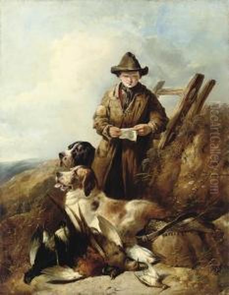 The Gamekeeper's Son Oil Painting by William Walker