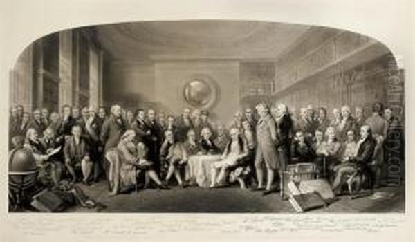 The Distinguished Men Of Science Of Great Britain Living In Theyears Oil Painting by William Walker