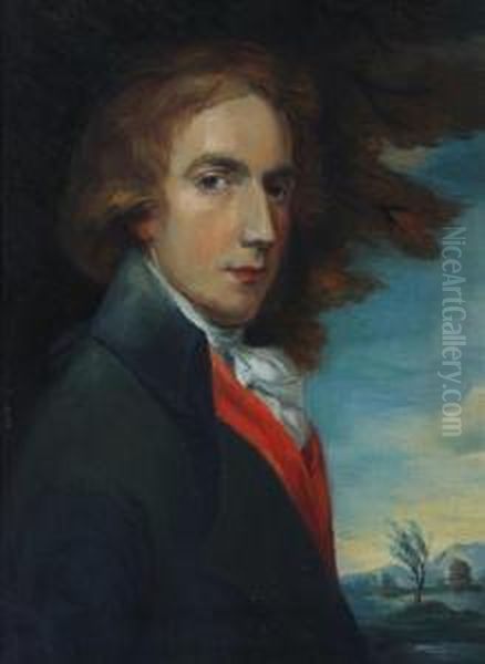 Portrait Of A Gentleman Oil Painting by William Walker