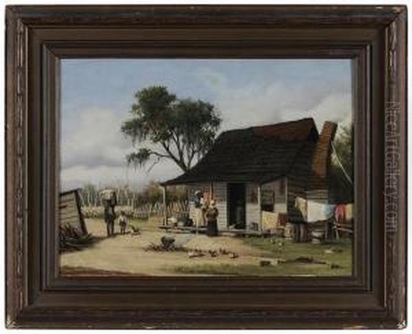 Sharecropper's Cabin Oil Painting by William Aiken Walker