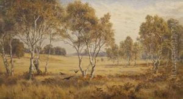 Summer Landscape With Birds And Trees Oil Painting by William Eyre Walker