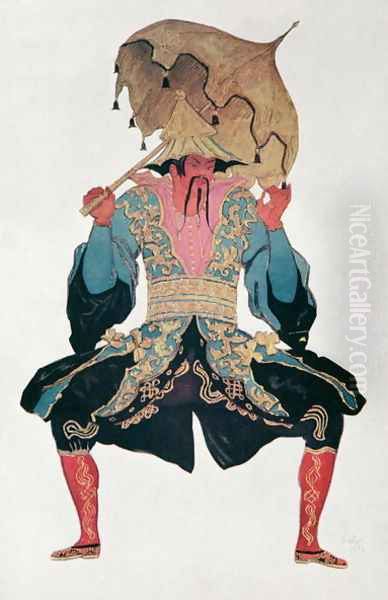 Costume design for a Chinaman, from Sleeping Beauty, 1921 Oil Painting by Leon Samoilovitch Bakst