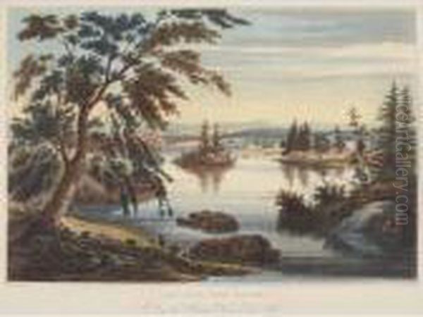 View Near Fort Miller Oil Painting by William Guy Wall