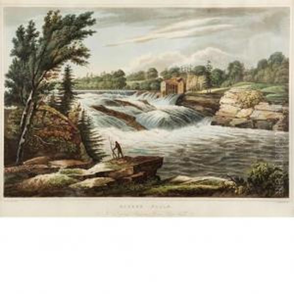 Baker's Falls Oil Painting by William Guy Wall