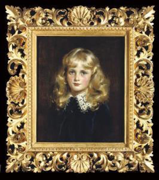 Portrait Of Robert Berks Timmis, Half-length Oil Painting by Mary Lemon Waller