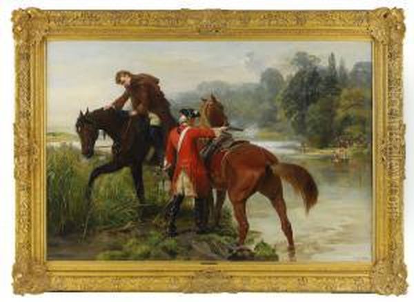 The Parting Shot Oil Painting by Samuel Edmund Waller