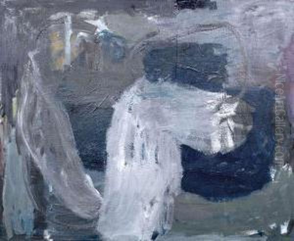 Muller, Thomas: Untitled, 1987. Oil Oncanvas. Signed And Dated Oil Painting by Thomas Waller