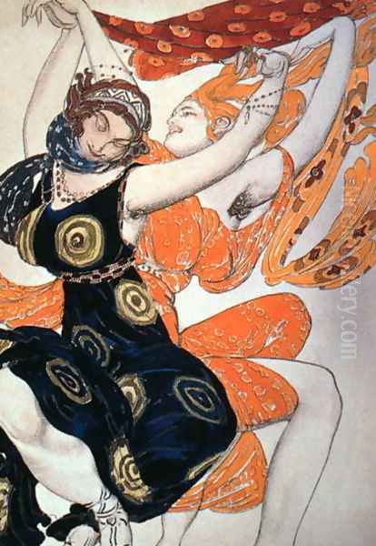 Operatic costume designs, 1911 Oil Painting by Leon Samoilovitch Bakst