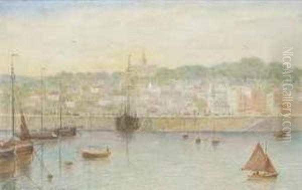 St. Peter Port, Guernsey Oil Painting by Alfred Walter Williams