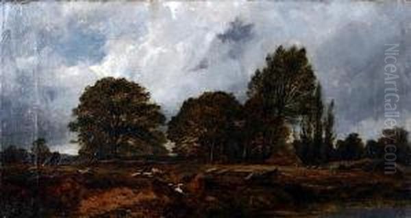 A Spot Near A Kentish Farm Oil Painting by Alfred Walter Williams