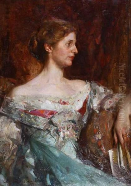 The Portrait Of Jane Burye Oil Painting by Edward Arthur Walton