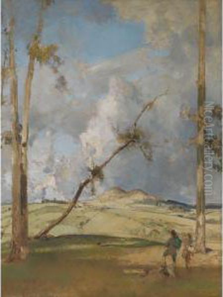 Rhymer's Hill Oil Painting by Edward Arthur Walton