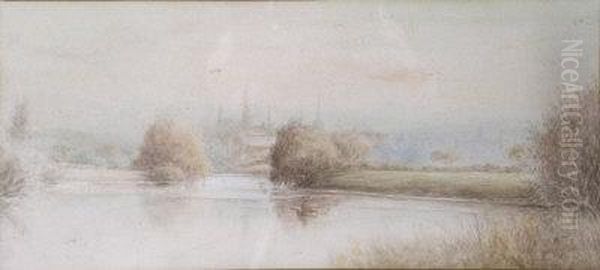 On The Severn Oil Painting by Henry Walton