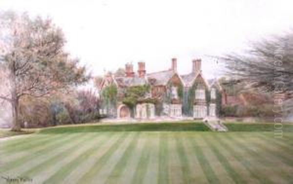 A View Of Shelton Hall, Shrewsbury Oil Painting by Henry Walton