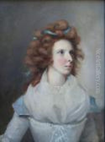 Portrait Of A Lady Oil Painting by Henry Walton