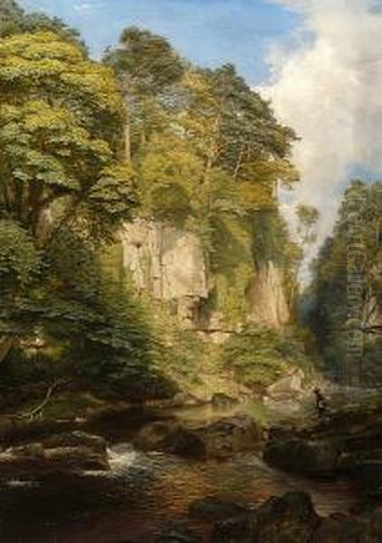 The Greta At Rokeby Oil Painting by James Trout Walton