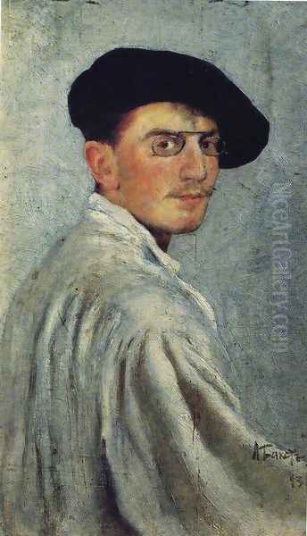 Self Portrait Oil Painting by Leon Samoilovitch Bakst