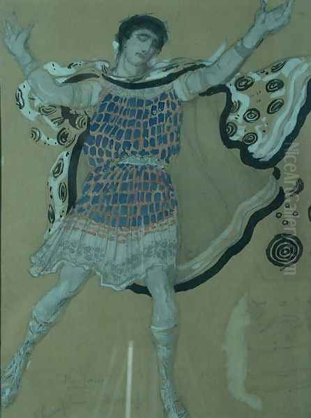 Costume Design vor Euripides Oil Painting by Leon Samoilovitch Bakst