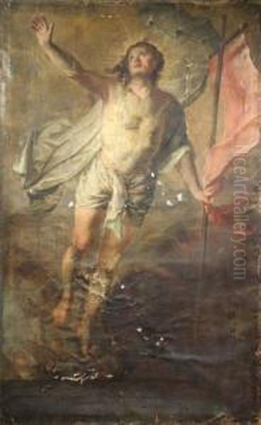 Christ En Gloire Oil Painting by Joseph Wamps