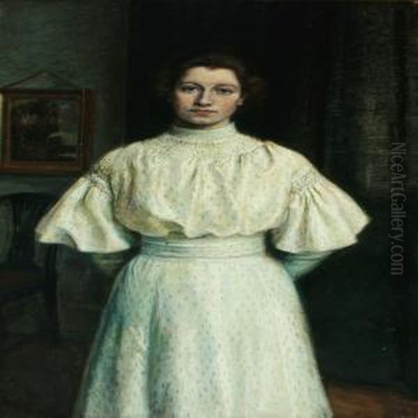 Portait Of Rigmorbruun Oil Painting by Elisabeth Moller Wandel