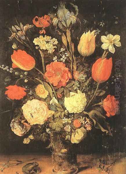 Flowers Oil Painting by Jan The Elder Brueghel