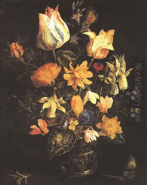 Vase of Flowers Oil Painting by Jan The Elder Brueghel