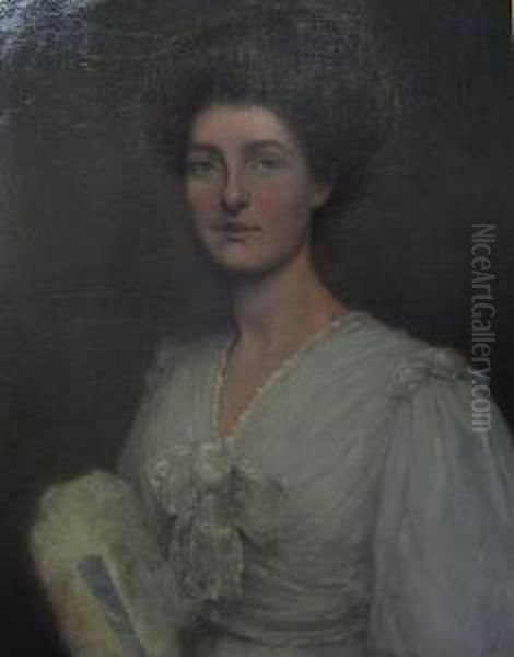 Portrait Of Mrs. Anderson Oil Painting by Alfred Ward