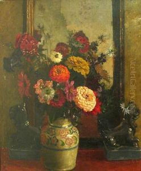 Summer Flowers Oil Painting by Charles Ward