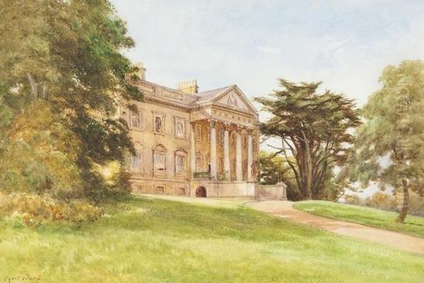 Claremont House, Surrey Oil Painting by Cyril Ward