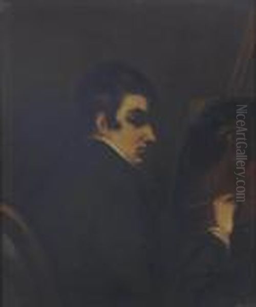 Self-portrait Of The Artist Oil Painting by Edward Matthew Ward