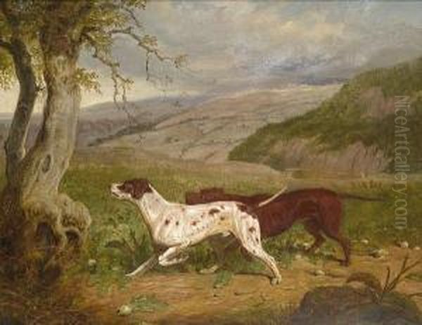 Two Pointers Oil Painting by Martin Theodore Ward