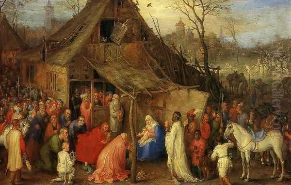 The Adoration of the Magi II Oil Painting by Jan The Elder Brueghel