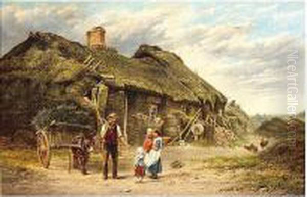 The Crofter's Cottage Oil Painting by William Ward