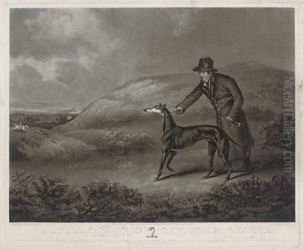 Portrait Of The Celebrated Greyhound Snowball by William I Ward