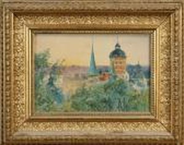 Gamla Stockholm Oil Painting by Elisabeth Warling