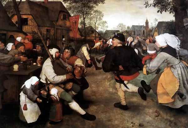 The Peasant Dance 1567 Oil Painting by Jan The Elder Brueghel