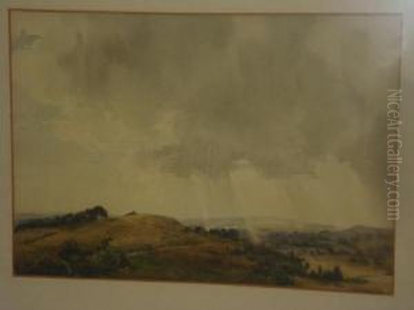 On The Cotswolds Oil Painting by Herbert Gordon Warlow